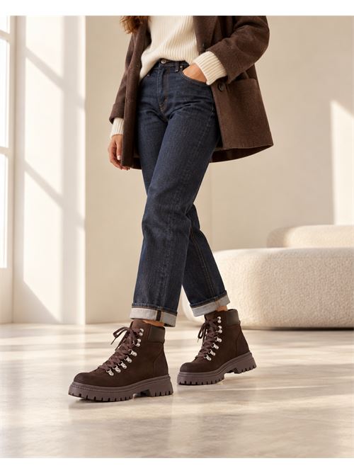 Pedula alta in suede mocha IL LACCIO | 51460SUEDEMOCHA395